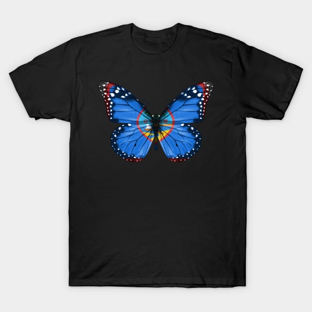 Guamanian Flag  Butterfly - Gift for Guamanian From Guam T-Shirt by Country Flags